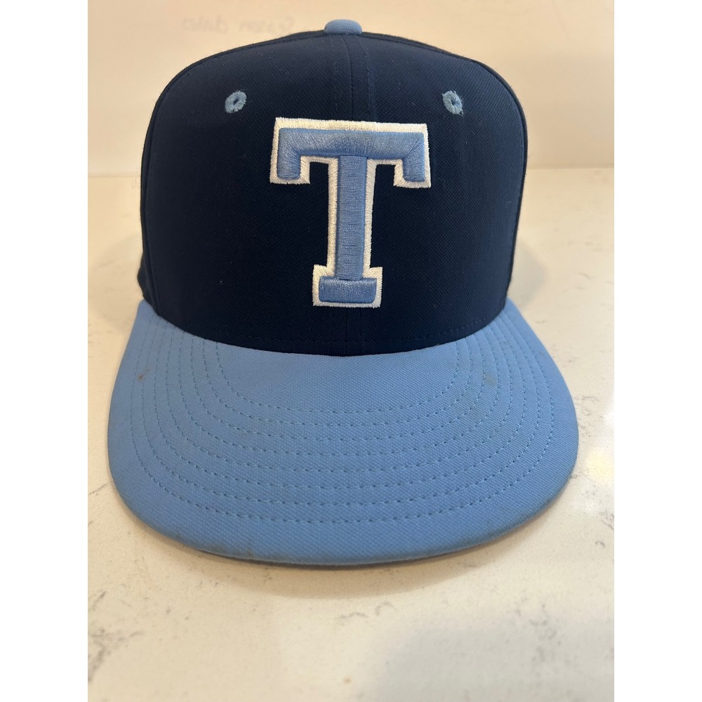Nike True Dri-FIT Titans Fitted Hat Navy Light Blue Perforated Cap XS/S